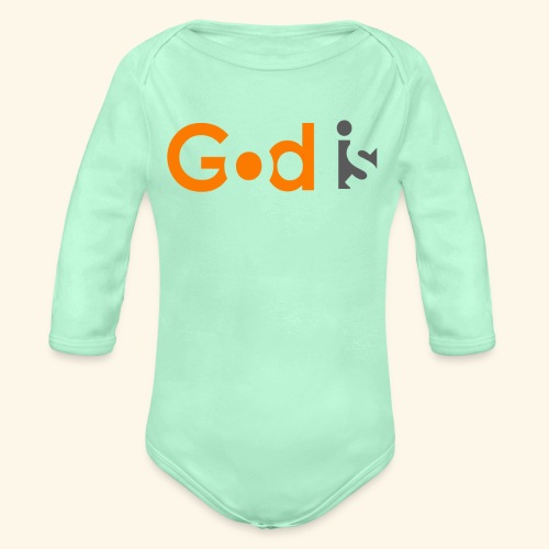 GOD IS #6 - Organic Long Sleeve Baby Bodysuit