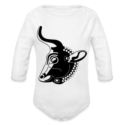 The head of a cow. Apadana Palace of Susa. - Organic Long Sleeve Baby Bodysuit