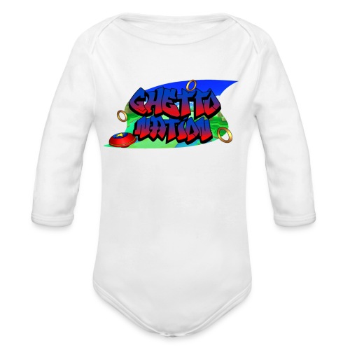 GHETTO HOG 5 - Organic Long Sleeve Baby Bodysuit