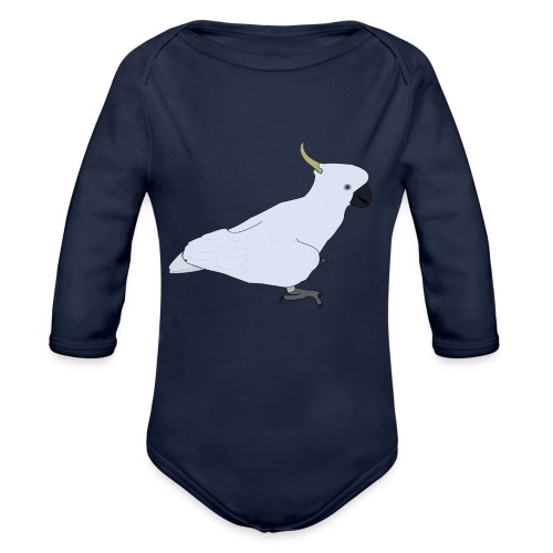 Cockatoo - Organic Long Sleeve Baby Bodysuit