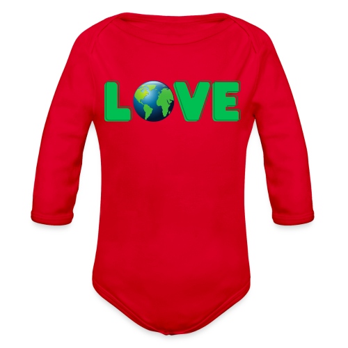 LOVE Mother Earth - Organic Long Sleeve Baby Bodysuit
