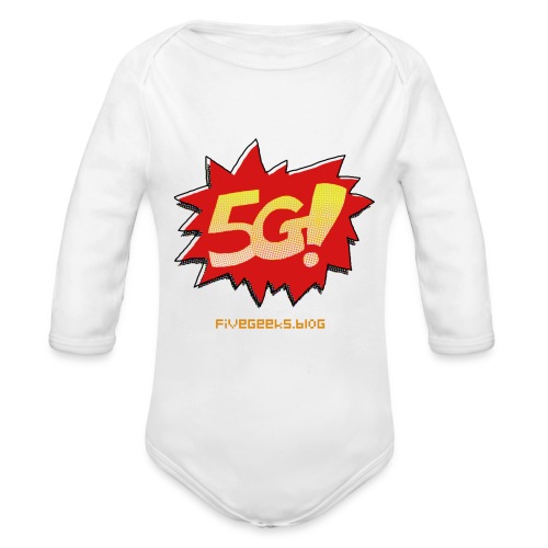 five geeks mini 2 - Organic Long Sleeve Baby Bodysuit