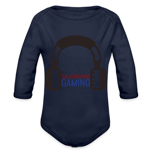 salsunshine gaming logo - Organic Long Sleeve Baby Bodysuit