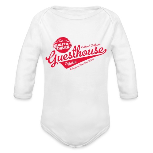 GuesthouseWMCShirts PressFile red png - Organic Long Sleeve Baby Bodysuit