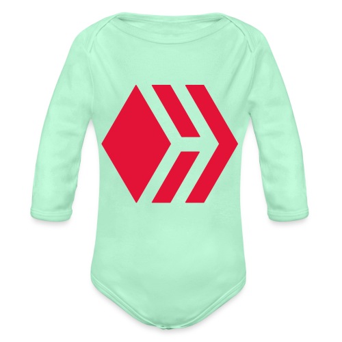 Hive logo - Organic Long Sleeve Baby Bodysuit