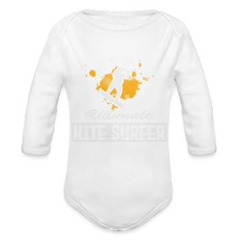 Kite Ultimate - Organic Long Sleeve Baby Bodysuit - white - Front