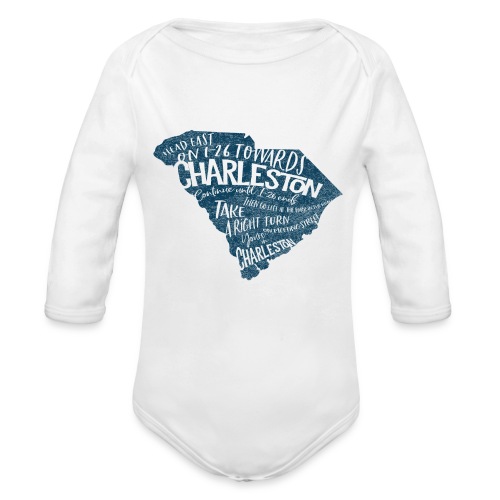 Charleston Directions - Organic Long Sleeve Baby Bodysuit
