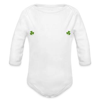 Shenanigans Coordinator - Organic Long Sleeve Baby Bodysuit - white - Front