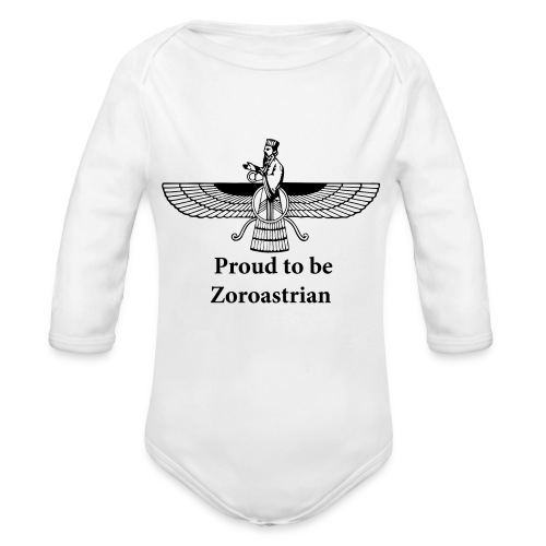 Proud to be Zoroastrian - Organic Long Sleeve Baby Bodysuit