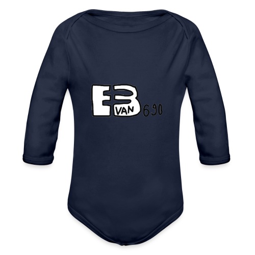 Evan3690 Logo - Organic Long Sleeve Baby Bodysuit