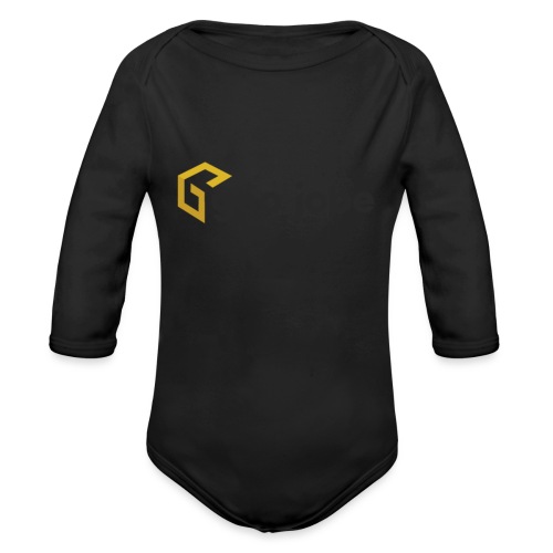 GEO Jobe Corp Logo - Black Text - Organic Long Sleeve Baby Bodysuit