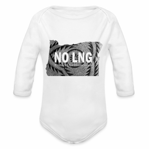 NOLNG Blk - Organic Long Sleeve Baby Bodysuit
