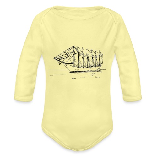 Seven-mast yacht - Organic Long Sleeve Baby Bodysuit