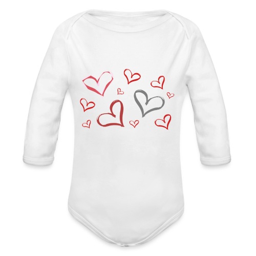 Full of Heart - Organic Long Sleeve Baby Bodysuit