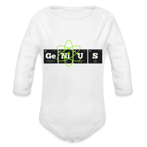 Periodic Elements: GeNiUS - Organic Long Sleeve Baby Bodysuit