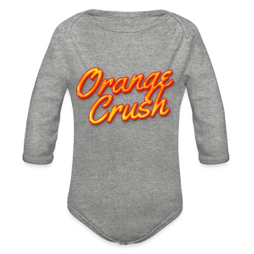 Orange Crush - Organic Long Sleeve Baby Bodysuit