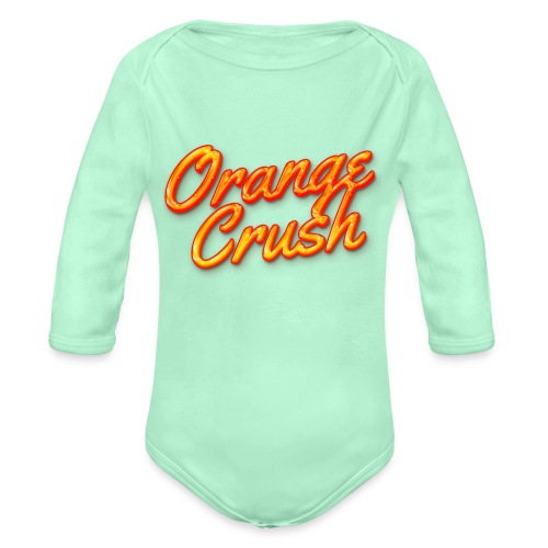 Orange Crush - Organic Long Sleeve Baby Bodysuit