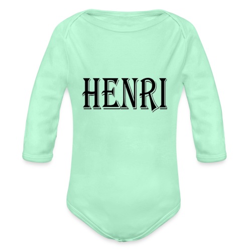 Henri - Organic Long Sleeve Baby Bodysuit