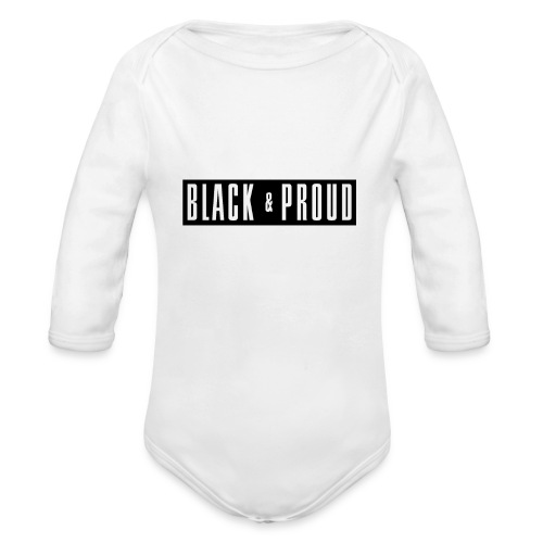 Black and Proud - Organic Long Sleeve Baby Bodysuit