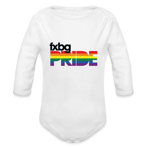 FXBG PRIDE LOGO - Organic Long Sleeve Baby Bodysuit