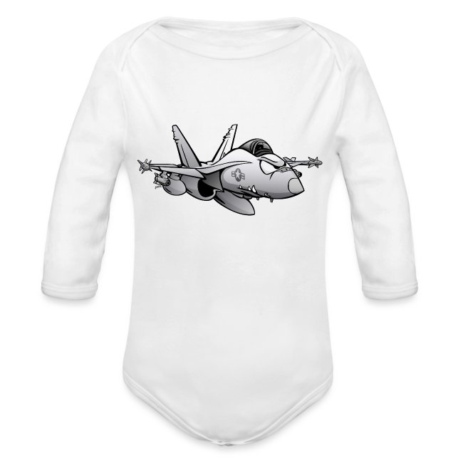 Military Fighter Attack Jet Airplane Cartoon