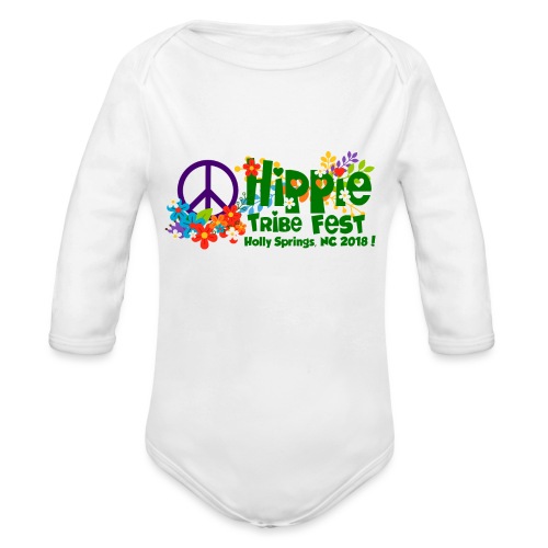 Hippie Tribe Fest! - Organic Long Sleeve Baby Bodysuit