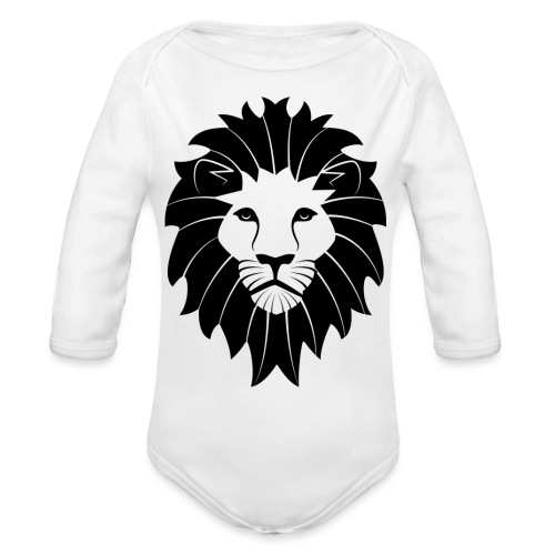 lion - Organic Long Sleeve Baby Bodysuit