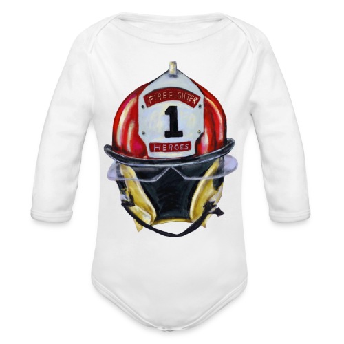 Firefighter - Organic Long Sleeve Baby Bodysuit