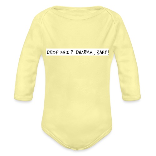 Dropship, baby! - Organic Long Sleeve Baby Bodysuit
