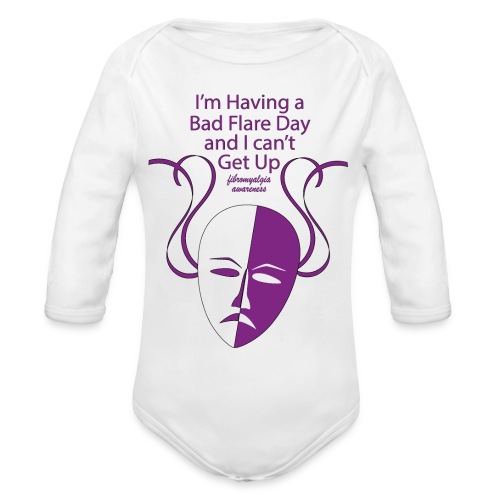 Fibromyalgia Awareness Flare Day - Organic Long Sleeve Baby Bodysuit