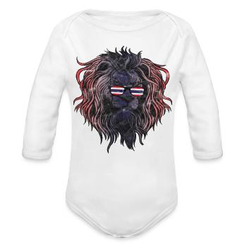 Thailand - Organic Long Sleeve Baby Bodysuit - white - Front