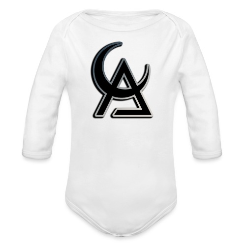 Astral Convergence Logo - Organic Long Sleeve Baby Bodysuit