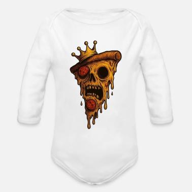 Crowned Pizza Skull Melt' Toddler Organic T-Shirt | Spreadshirt