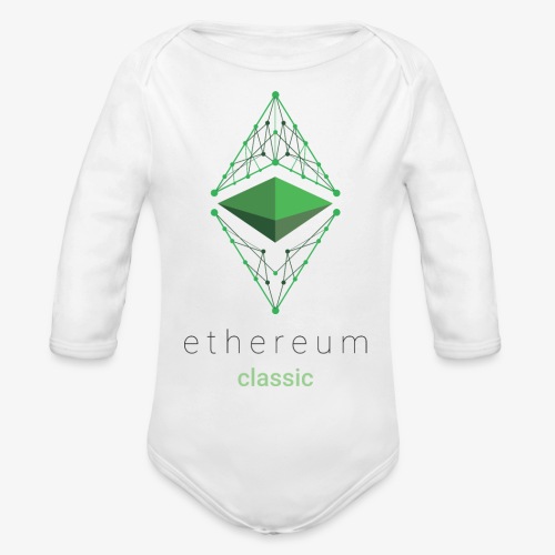 Ethereum Classic Logo - Organic Long Sleeve Baby Bodysuit