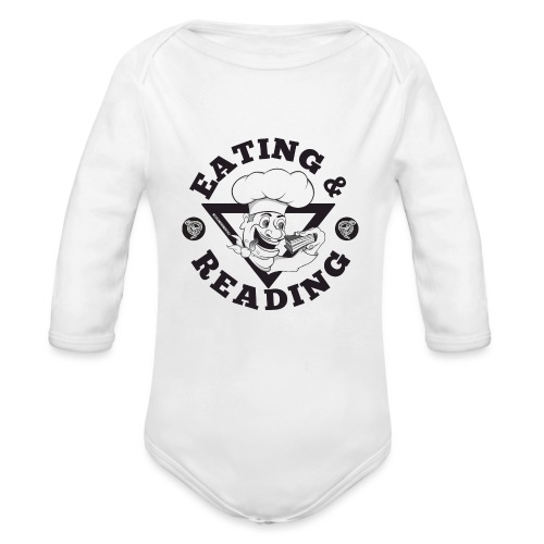 Eating&Reading-Artwork - Organic Long Sleeve Baby Bodysuit