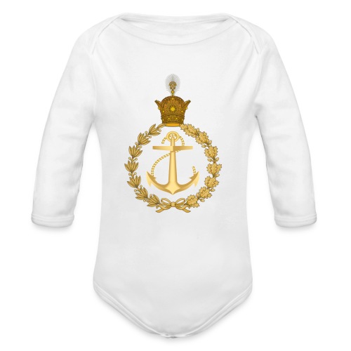 Navy of the Persian Empir - Organic Long Sleeve Baby Bodysuit