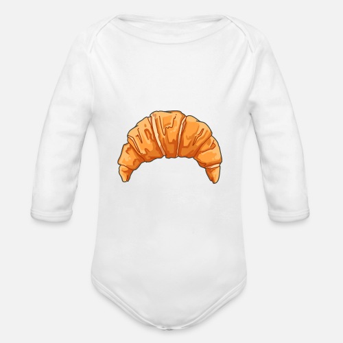 Croissant - Organic Long Sleeve Baby Bodysuit