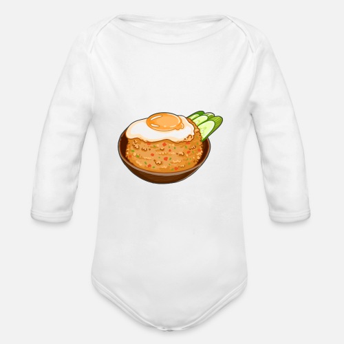 Nasi Goreng - Organic Long Sleeve Baby Bodysuit