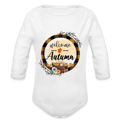 Welcome Autumn - Organic Long Sleeve Baby Bodysuit