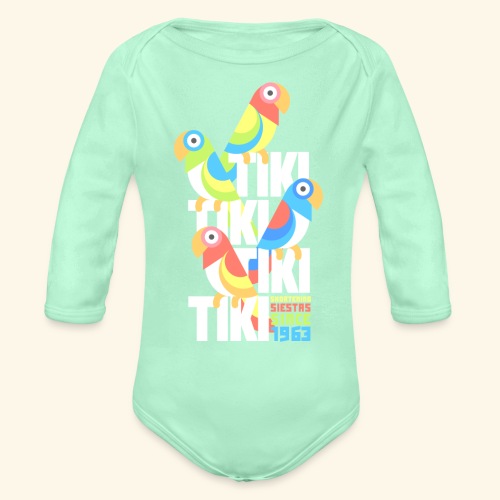 Tiki Room - Organic Long Sleeve Baby Bodysuit