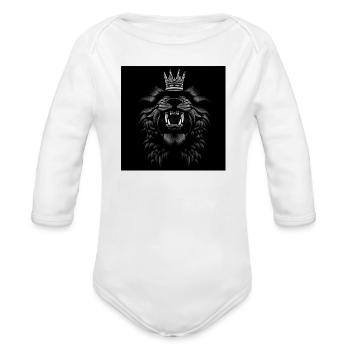 images - Organic Long Sleeve Baby Bodysuit - white - Front