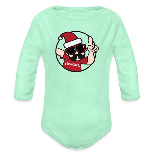 Santa - Organic Long Sleeve Baby Bodysuit