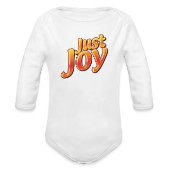 Just Joy - Organic Long Sleeve Baby Bodysuit - white - Front