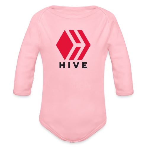Hive Text - Organic Long Sleeve Baby Bodysuit