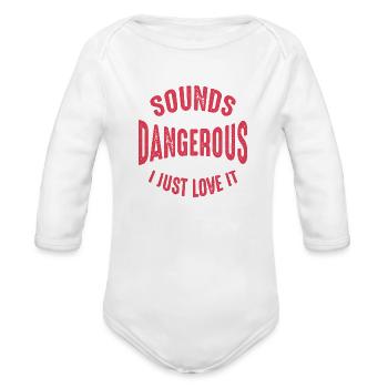 Adventurer trending - Organic Long Sleeve Baby Bodysuit - white - Front