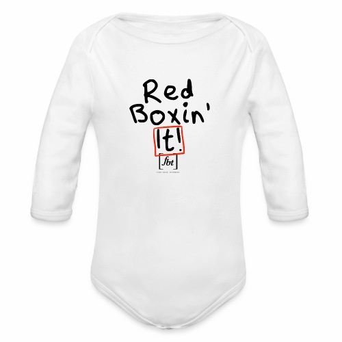 Red Boxin' It! [fbt] - Organic Long Sleeve Baby Bodysuit