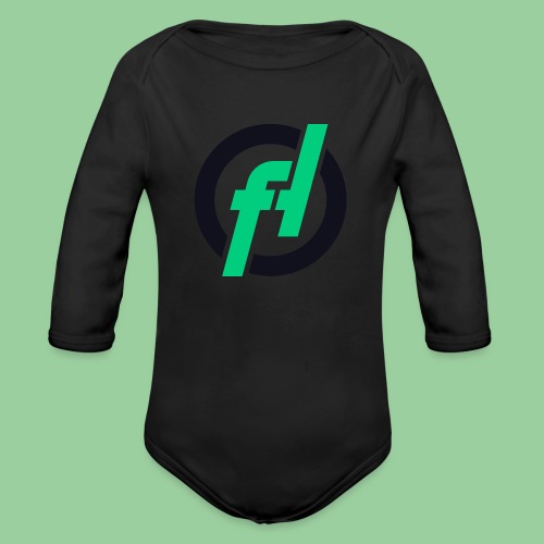 Fallout-Hosting Dark Icon - Organic Long Sleeve Baby Bodysuit