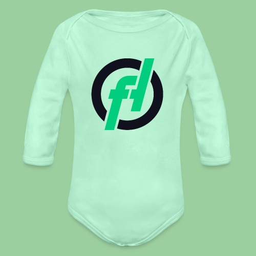 Fallout-Hosting Dark Icon - Organic Long Sleeve Baby Bodysuit