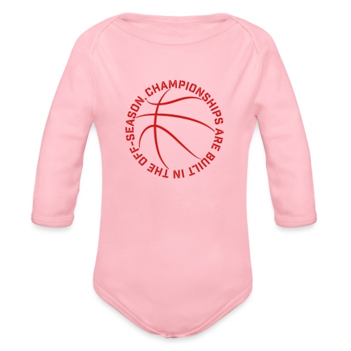 Championships Basketball - Organic Long Sleeve Baby Bodysuit