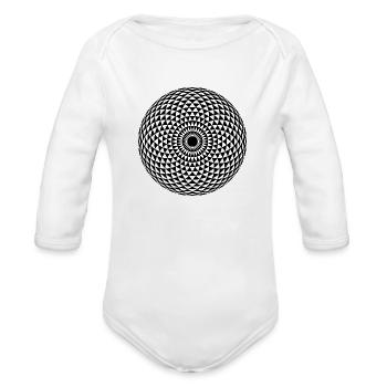 If You Like Abstract Art / Fractal Art--- - Organic Long Sleeve Baby Bodysuit - white - Front